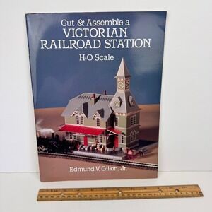 Vtg 1994 Cut Assemble Victorian Railroad House HO Scale Edmund Gillon Book